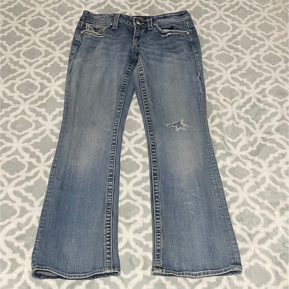 Vigoss‎ Dublin Heritage Bootcut Jeans Denim Embellished Size 5/6 L33 Women's